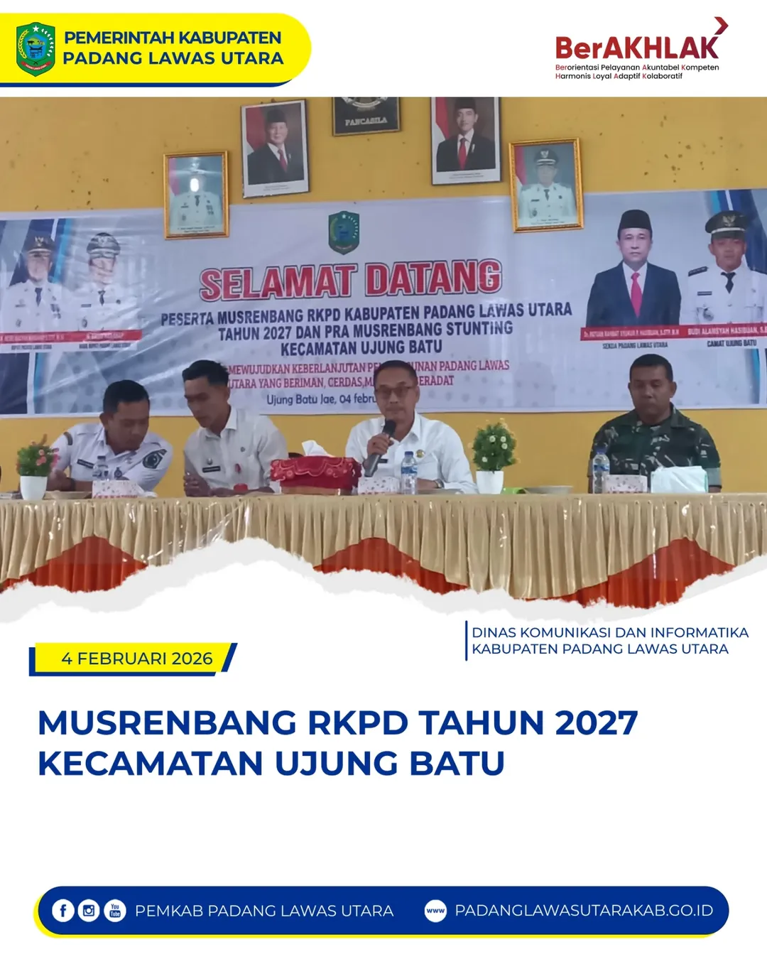 Musyawarah Perencanaan Pembangunan (Musrenbang) RKPD Tahun 2027 Kecamatan Ujung Batu