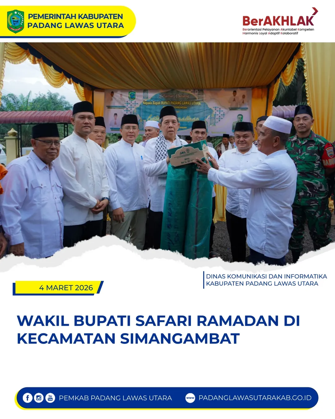 Safari Ramadan di Mesjid Al Iman Desa Simangambat Julu Kecamatan Simangambat