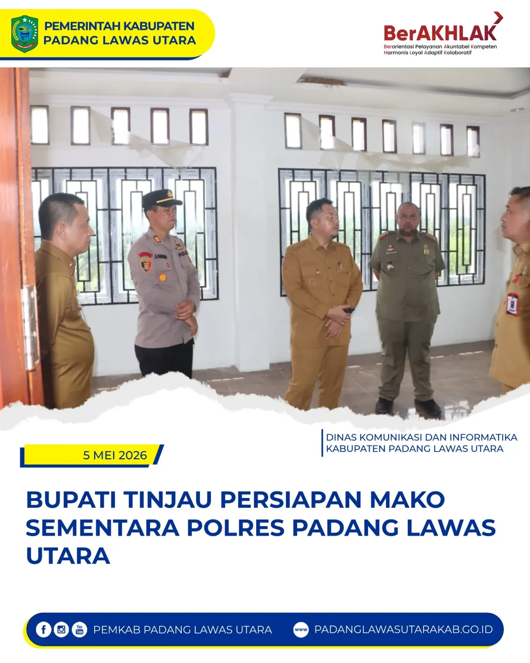 Peninjauan Lokasi Mako Polres Padang Lawas Utara