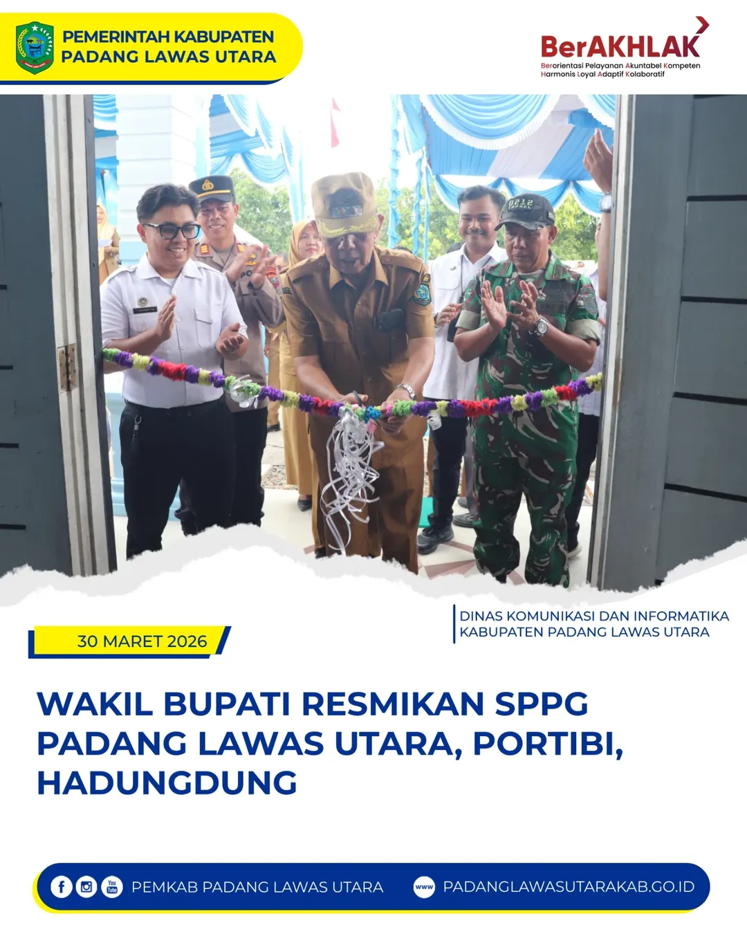 Peresmian Satuan Pelayanan Peningkatan Gizi Portibi 