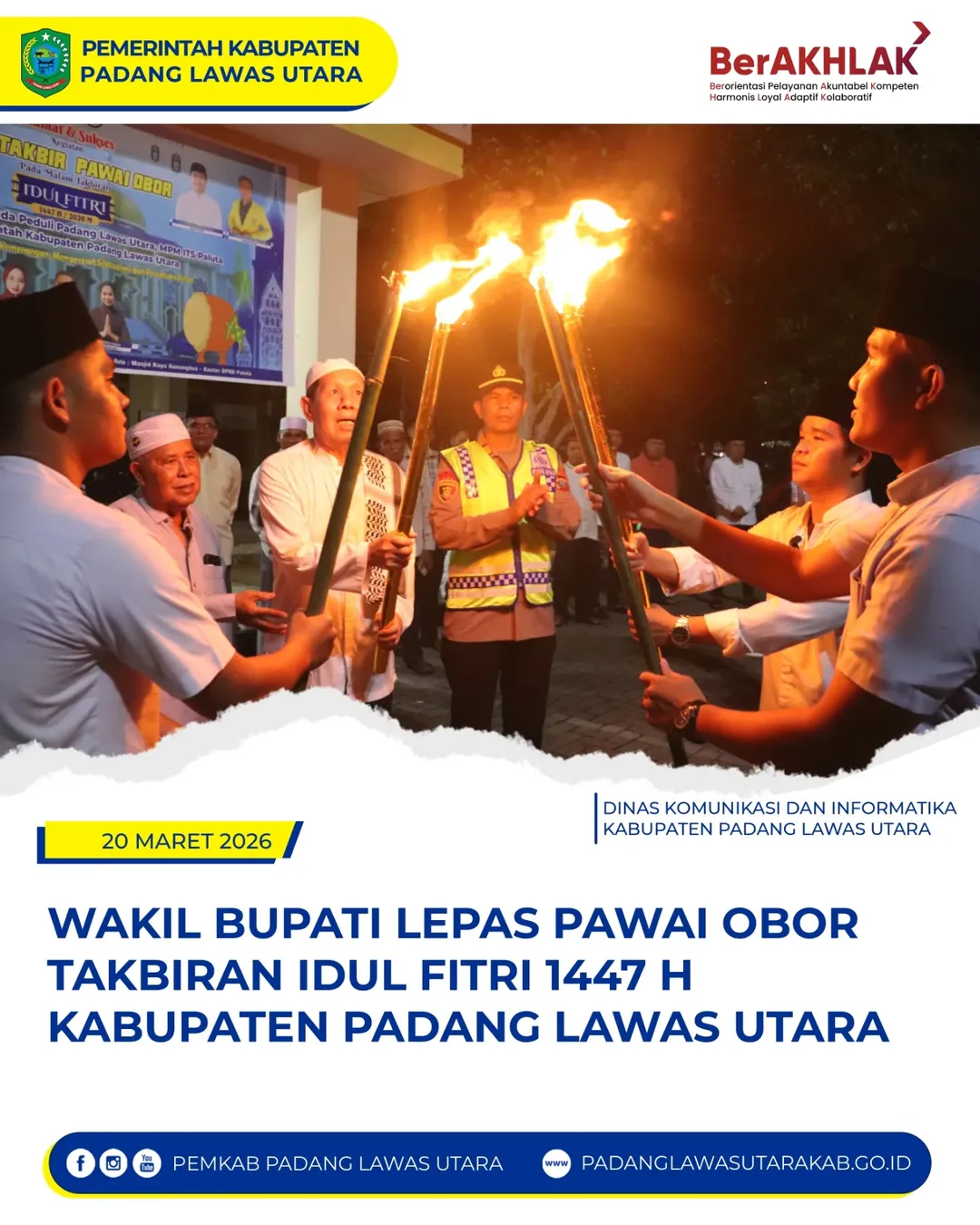 Pawai Obor Takbiran Idul Fitri 1447 H