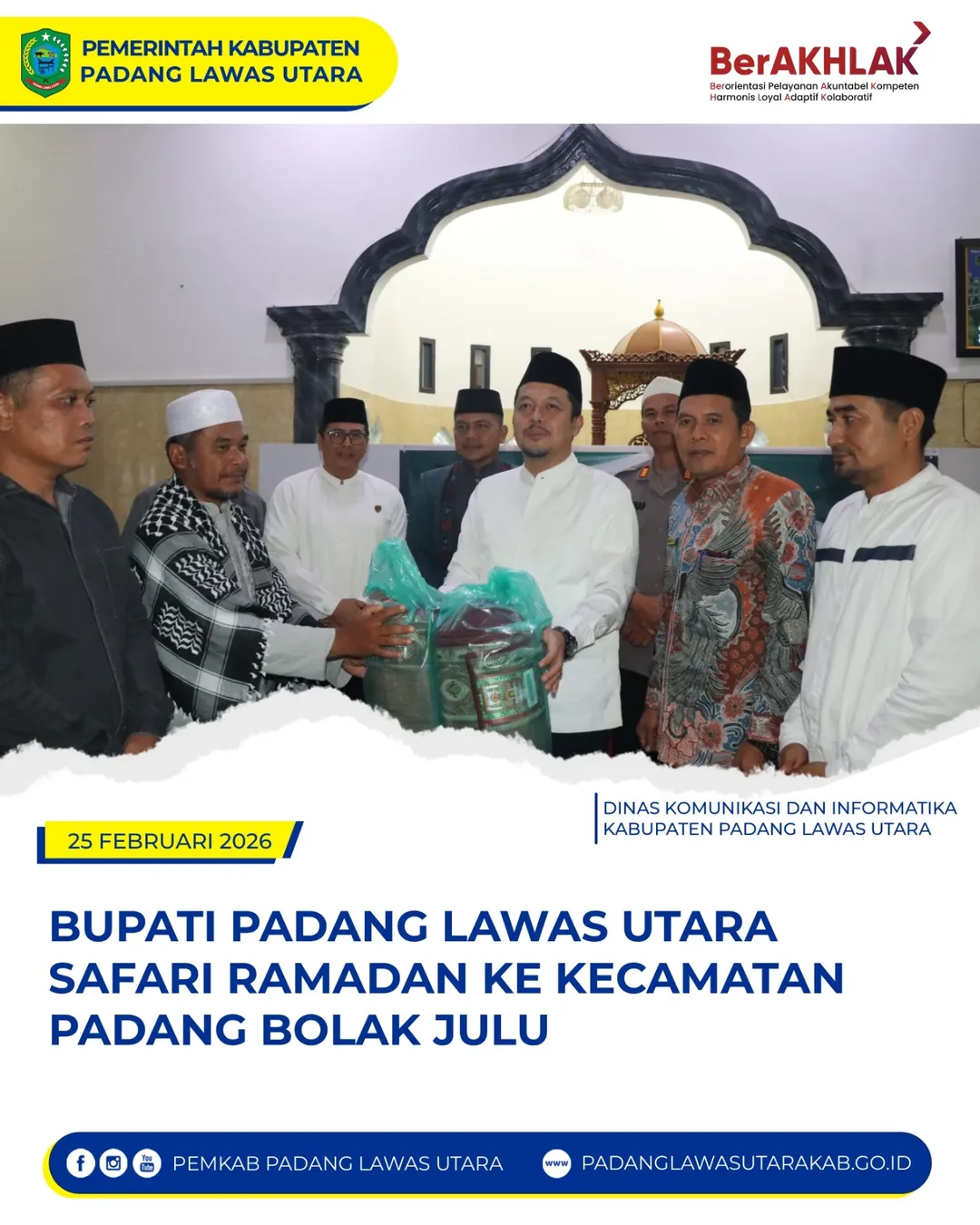 Safari Ramadan di Mesjid Nurul Iman Desa Batugana Kecamatan Padang Bolak Julu