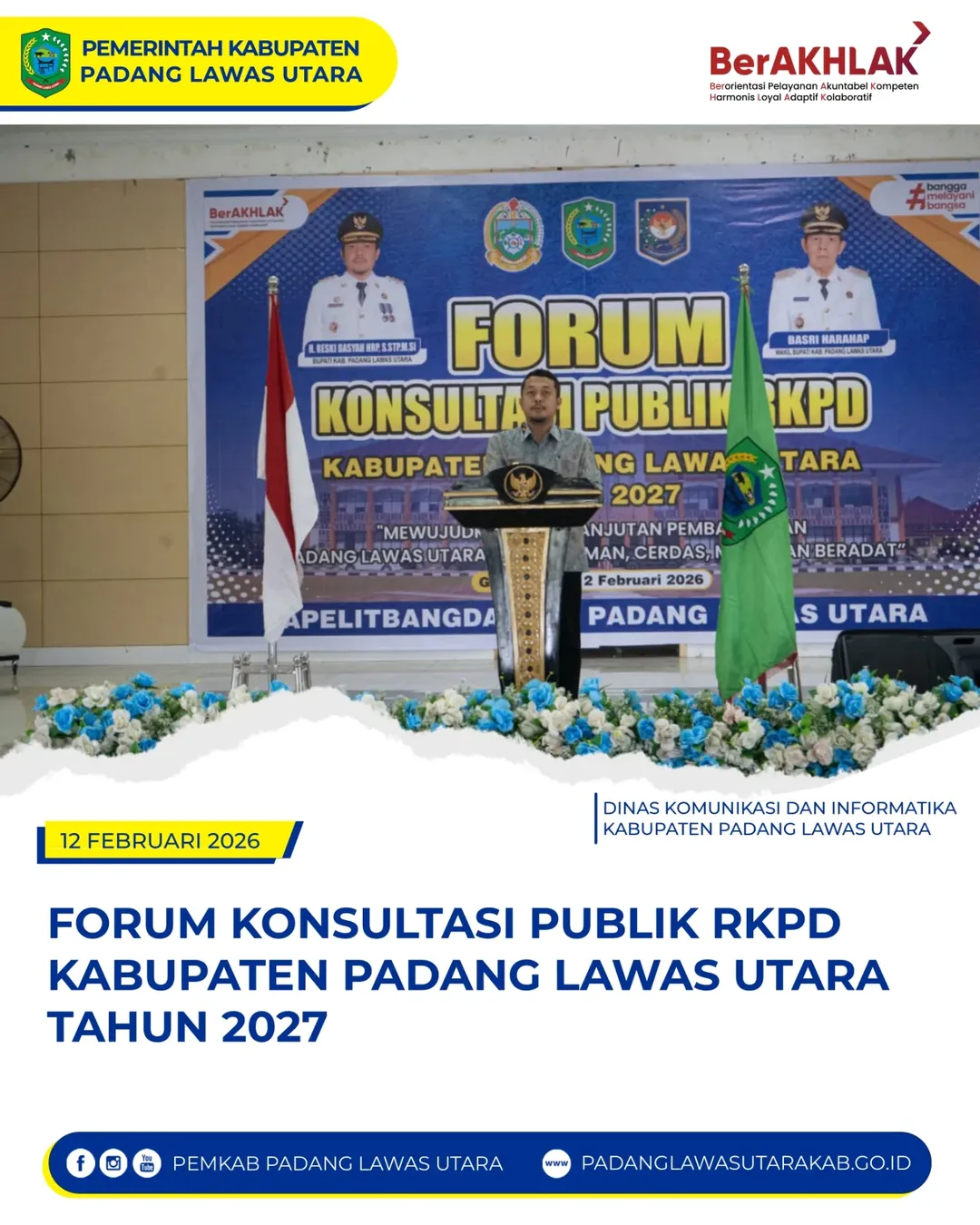  Forum Konsultasi Publik Rancangan Awal Rencana Kerja Pemerintah Daerah (RKPD) Kabupaten Padang Lawas Utara Tahun 2027 