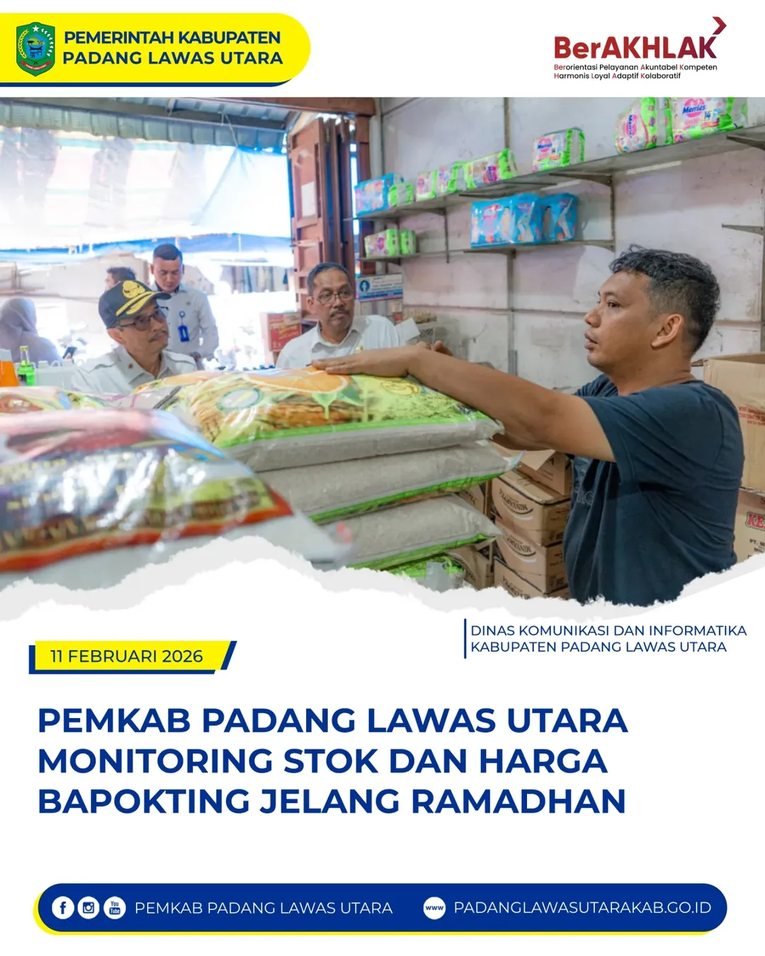Monitoring Ketersediaan Pasokan Serta Harga Barang Kebutuhan Pokok Menjelang Bulan Suci Ramadan