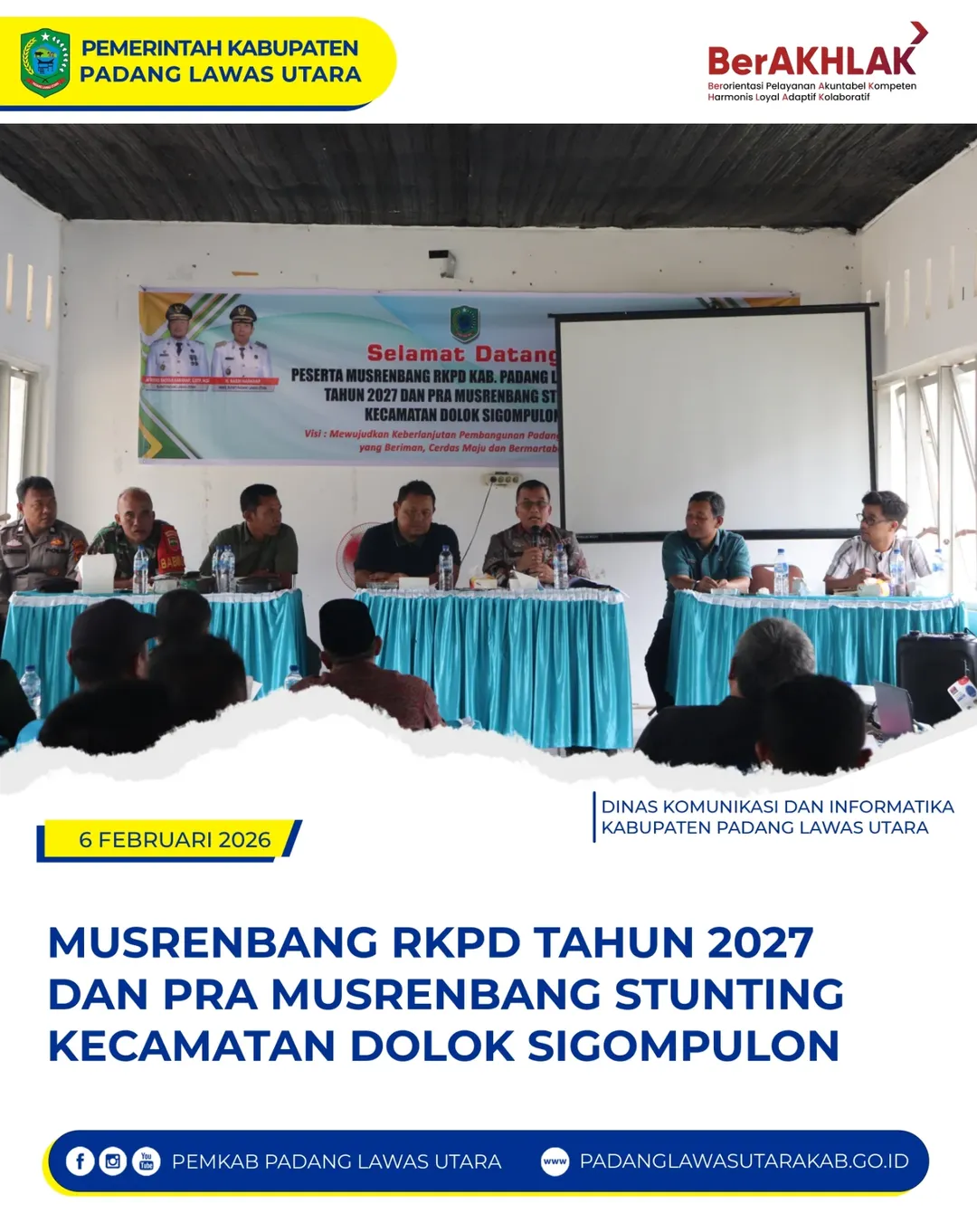 Musyawarah Perencanaan Pembangunan (Musrenbang) RKPD Tahun 2027 Kecamatan Dolok Sigompulon