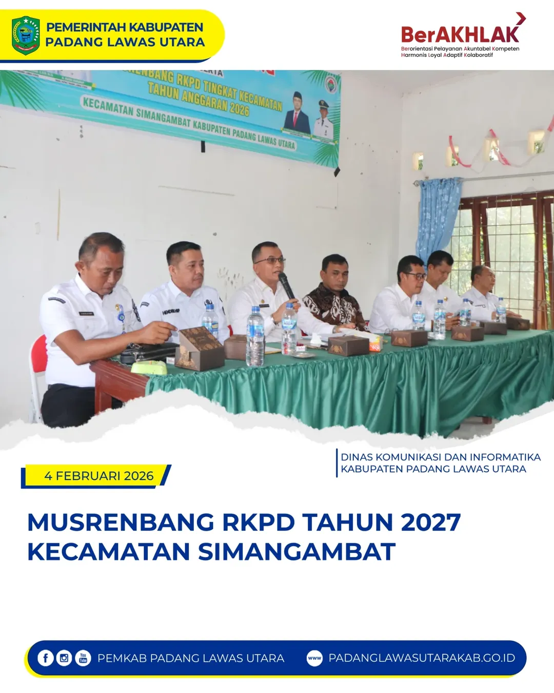 Musyawarah Perencanaan Pembangunan (Musrenbang) RKPD Tahun 2027 Kecamatan Simangambat