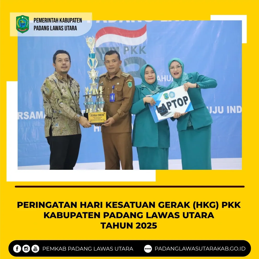Peringatan Hari Kesatuan Gerak (HKG) PKK ke-53 Tahun 2025 Kabupaten Padang Lawas Utara