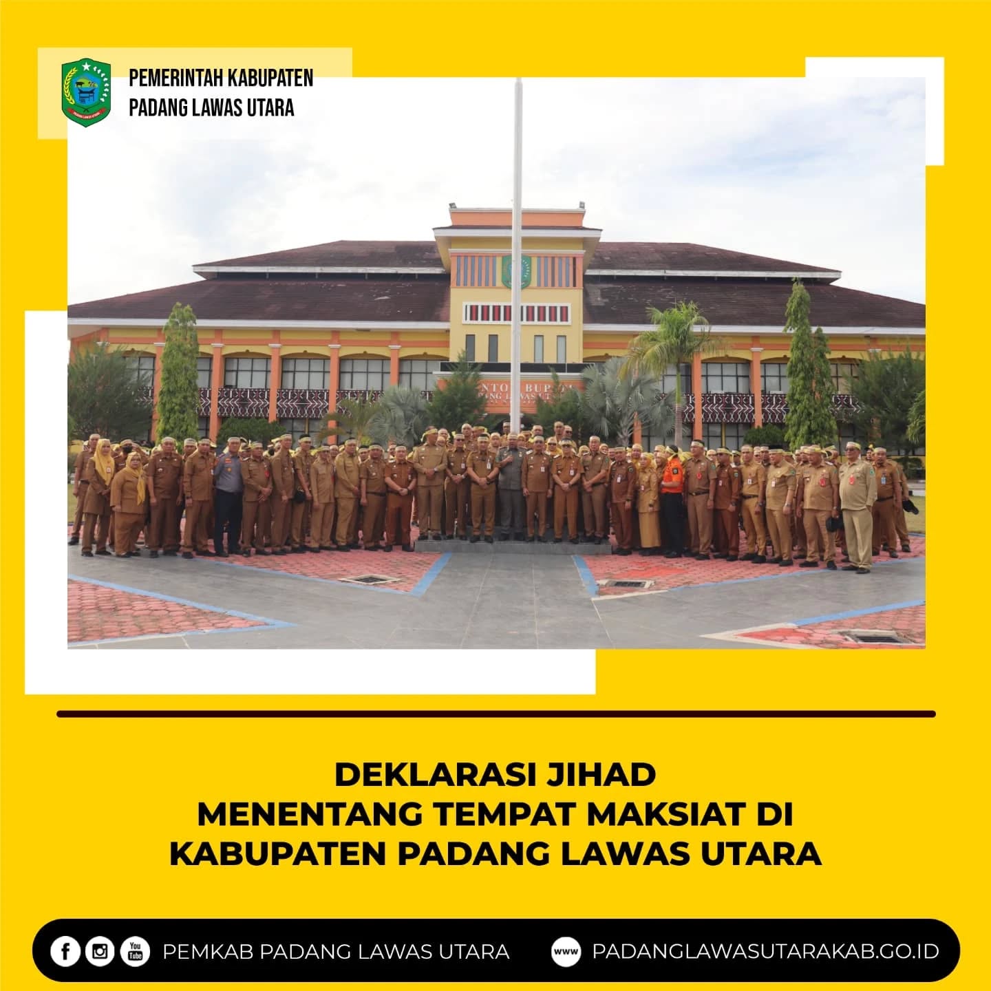 Pemerintah Kabupaten Padang Lawas Utara menyerukan komitmen Jihad Melawan Maksiat