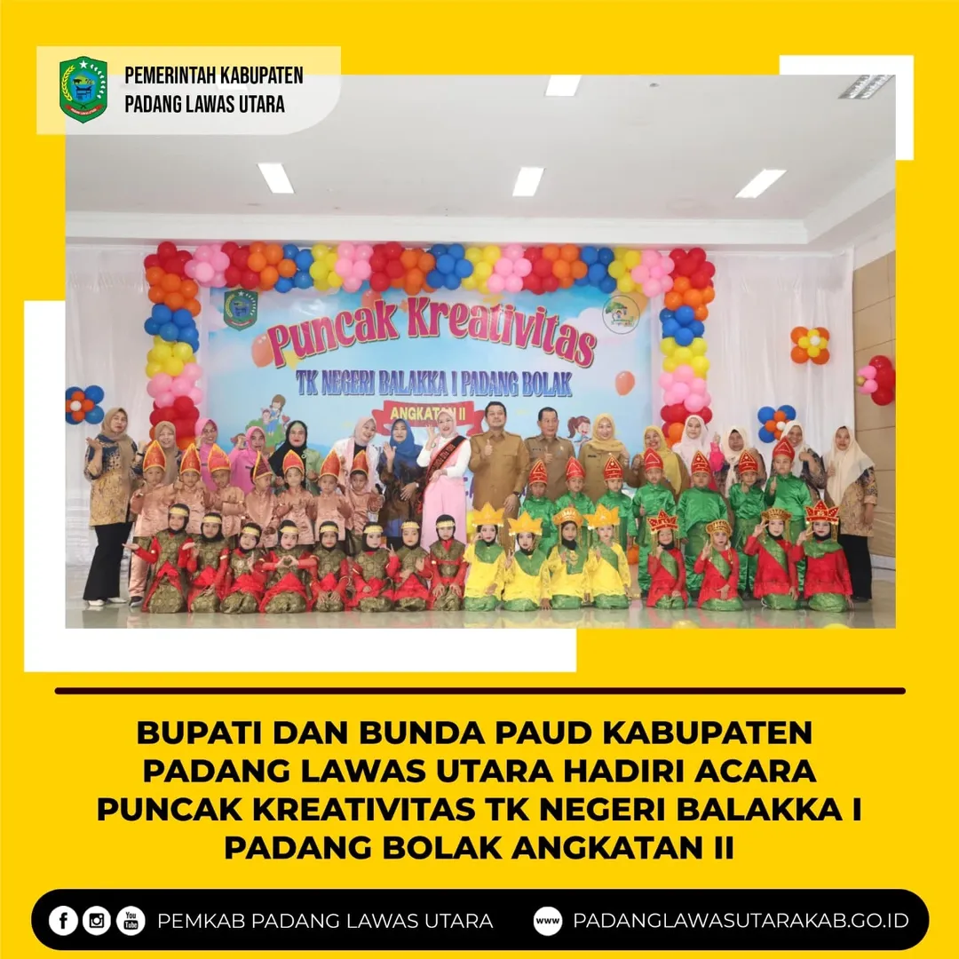 Acara Puncak Kreativitas TK Negeri Balakka I Padang Bolak