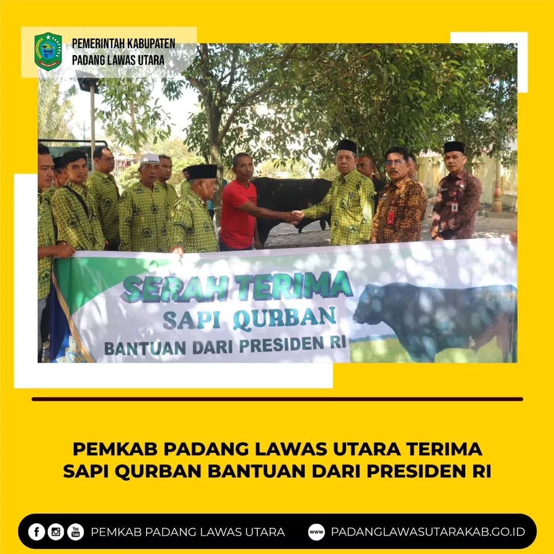 Penyerahan Sapi Kurban Idul Adha 1446 H dari Presiden RI