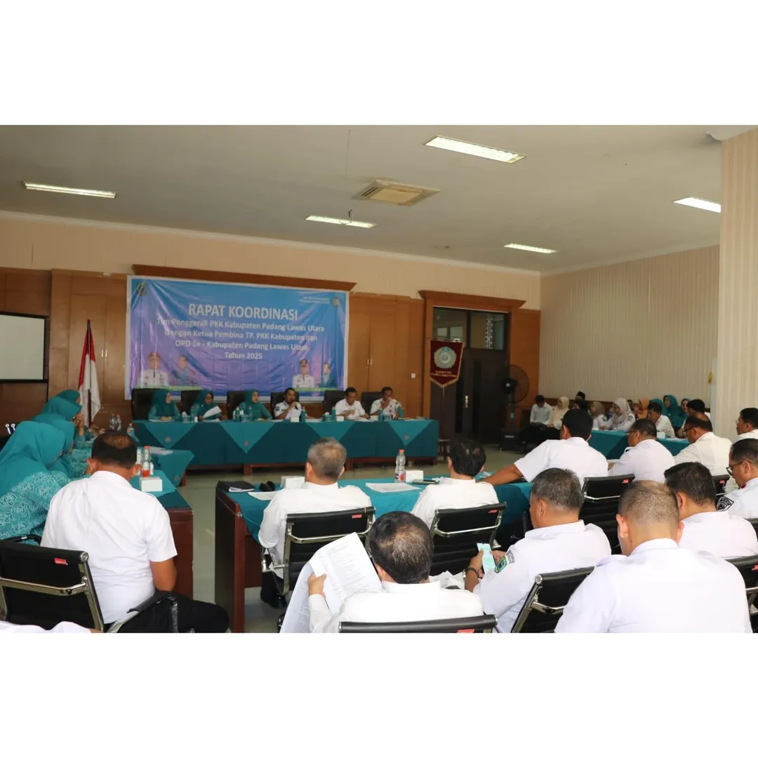 Rapat Koordinasi TP PKK Kabupaten Padang Lawas Utara dengan OPD se-Kabupaten Padang Lawas Utara
