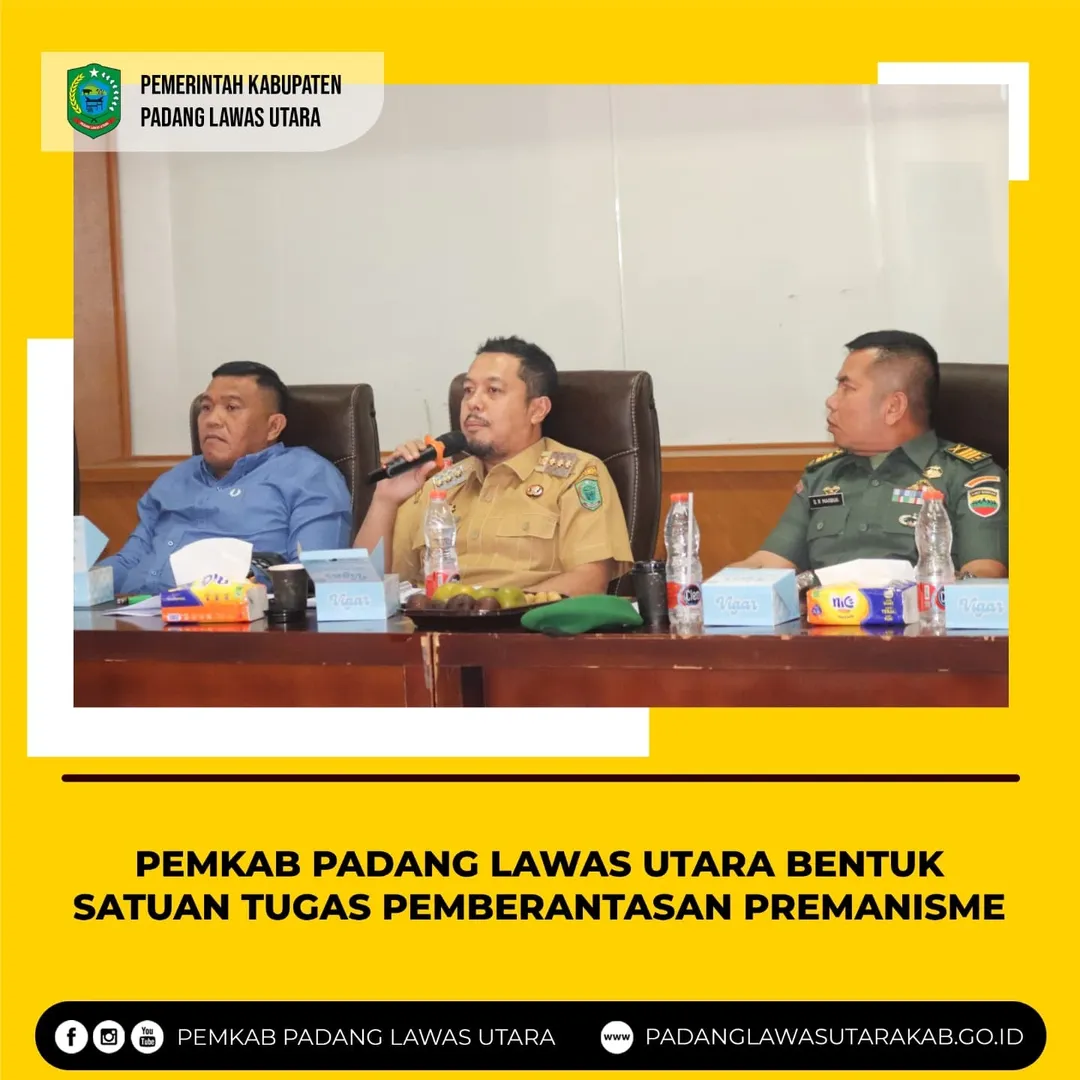 Sosialisasi Pembentukan Satuan Tugas Pemberantasan Premanisme Kabupaten Padang Lawas Utara