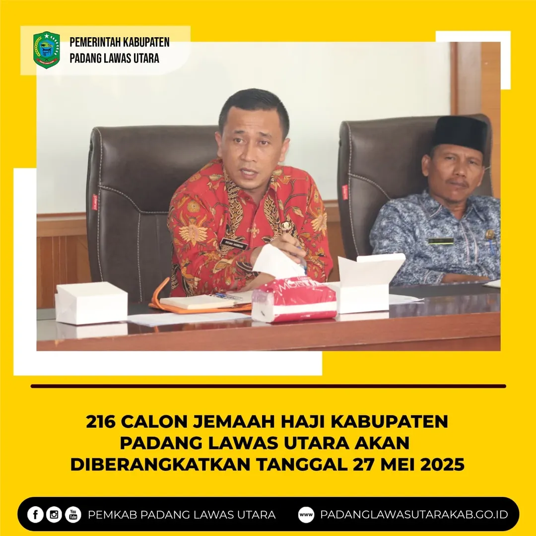Rapat  Koordinasi Kegiatan Fasilitasi   Keberangkatan  Calon Jamaah Haji  Kabupaten Padang  Lawas Utara