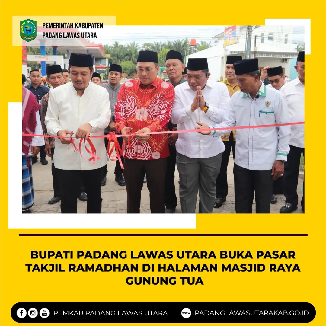 Pembukaan Pasar Takjil Ramadan Baznas