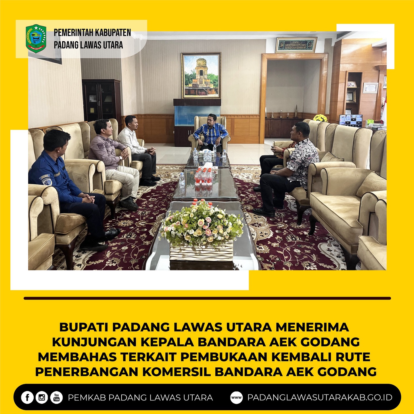 KUNJUNGAN KEPALA BANDARA AEK GODANG 