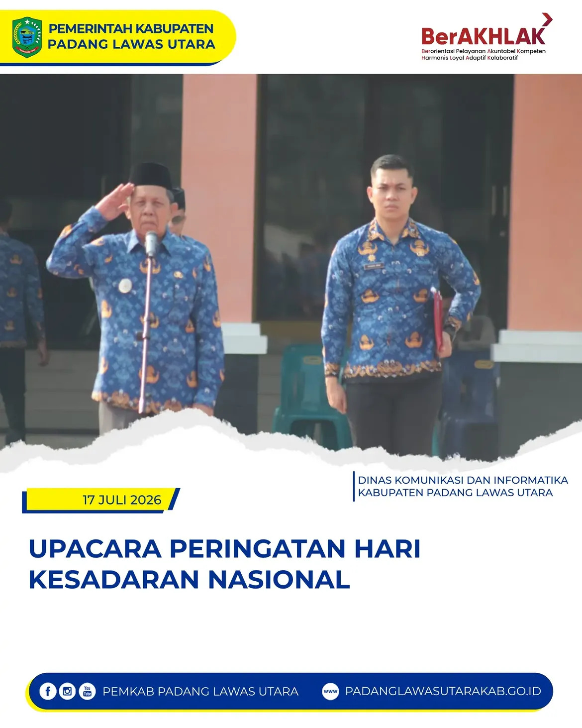 Upacata Peringatan Hari Kesadaran Nasional