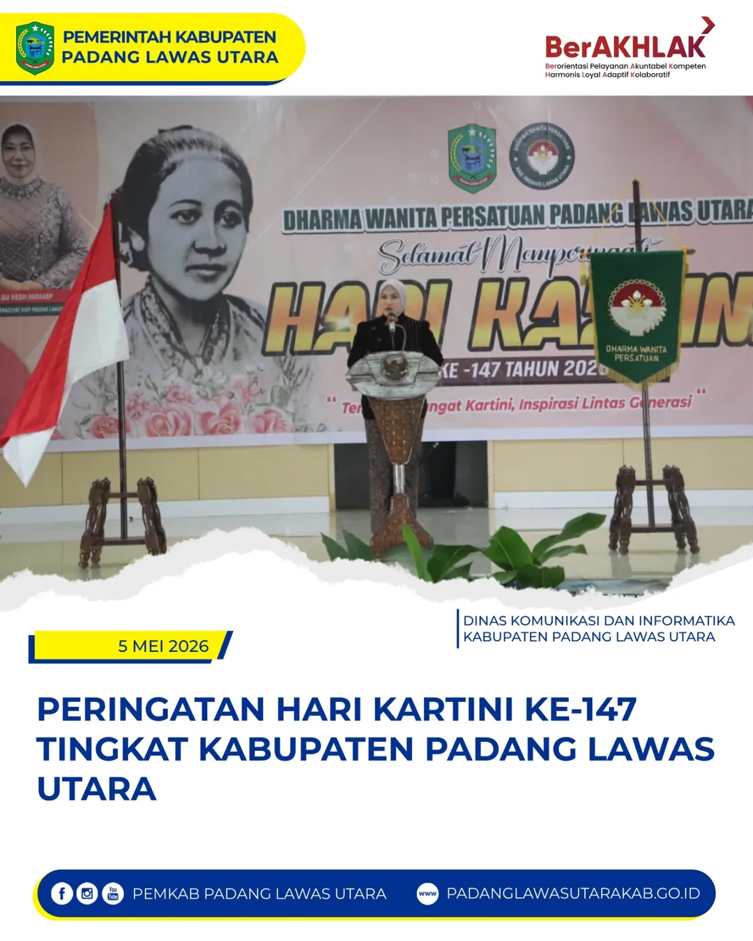 Peringatan Hari Kartini ke-147 Kabupaten Padang Lawas Utara