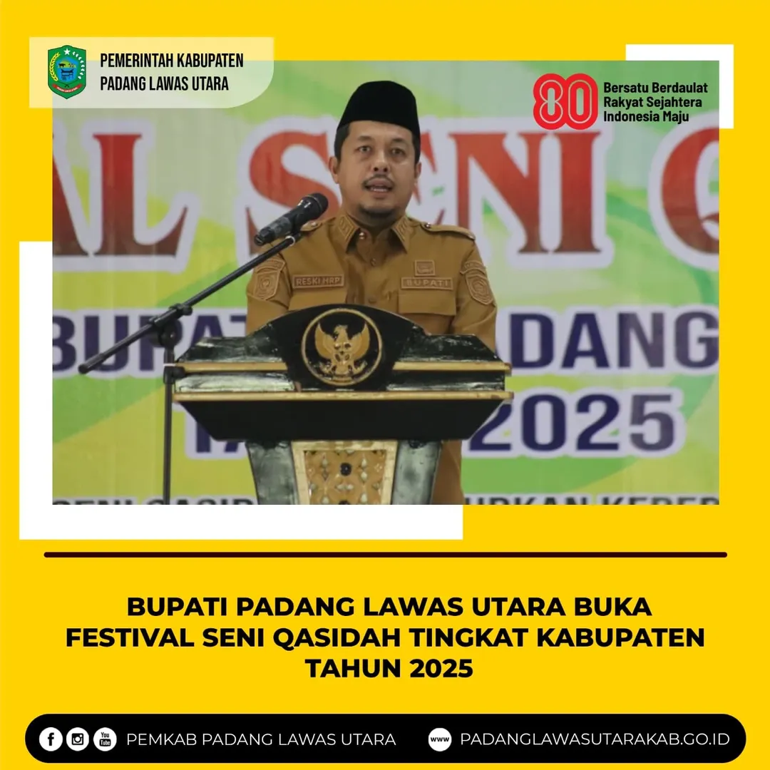 Pembukaan Festival Seni Qasidah Tingkat Kabupaten Padang Lawas Utara