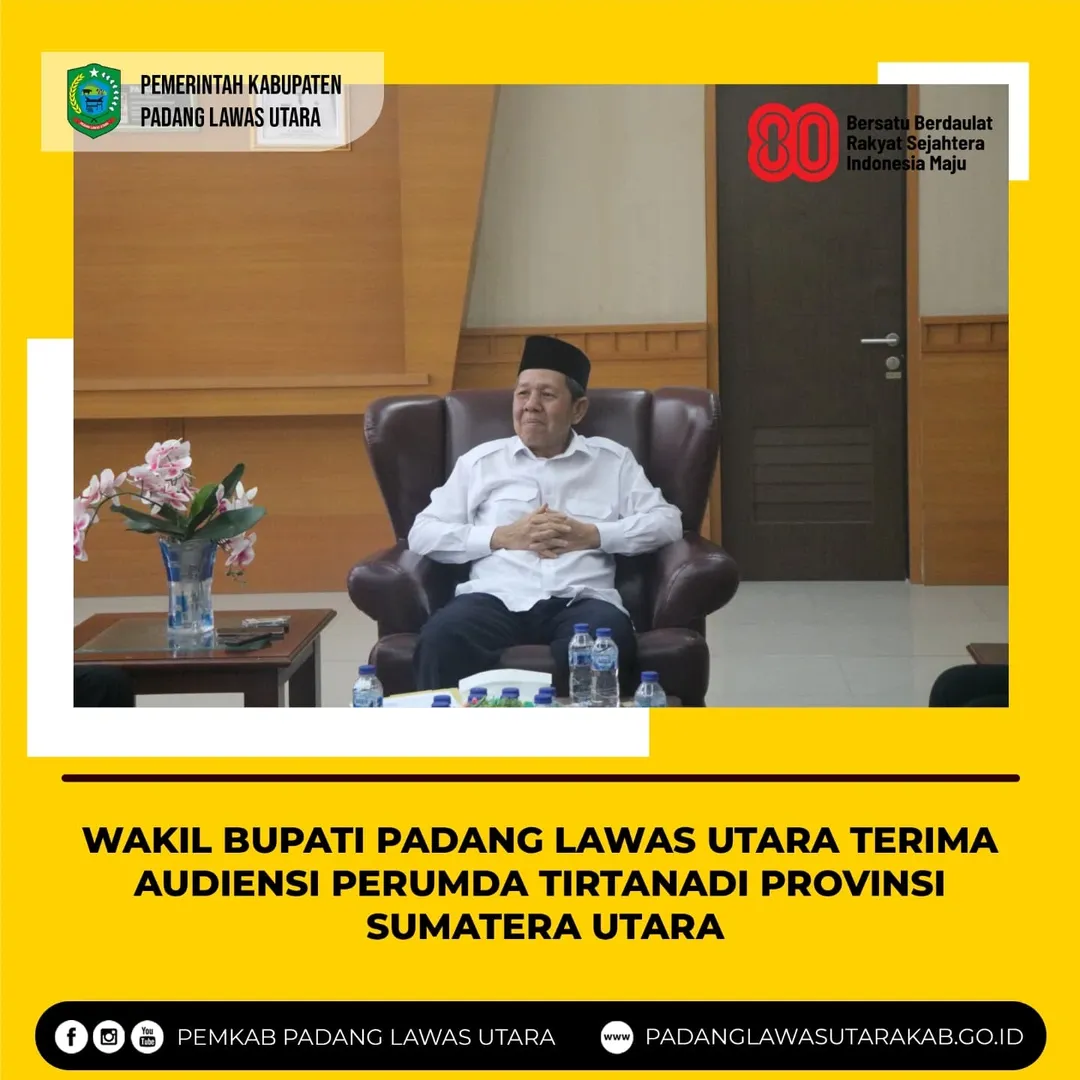 Audiensi Penyesuaian Tarif Air Minum dari Perumda Tirtanadi Provinsi Sumatera Utara