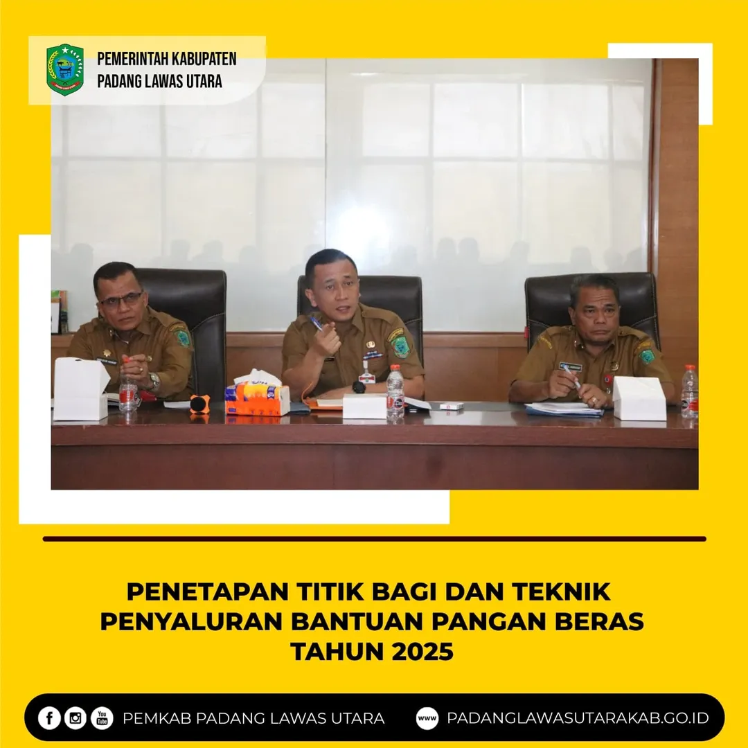 Penetapan Titik Bagi dan Teknik Penyaluran Bantuan Pangan Beras Tahun 2025