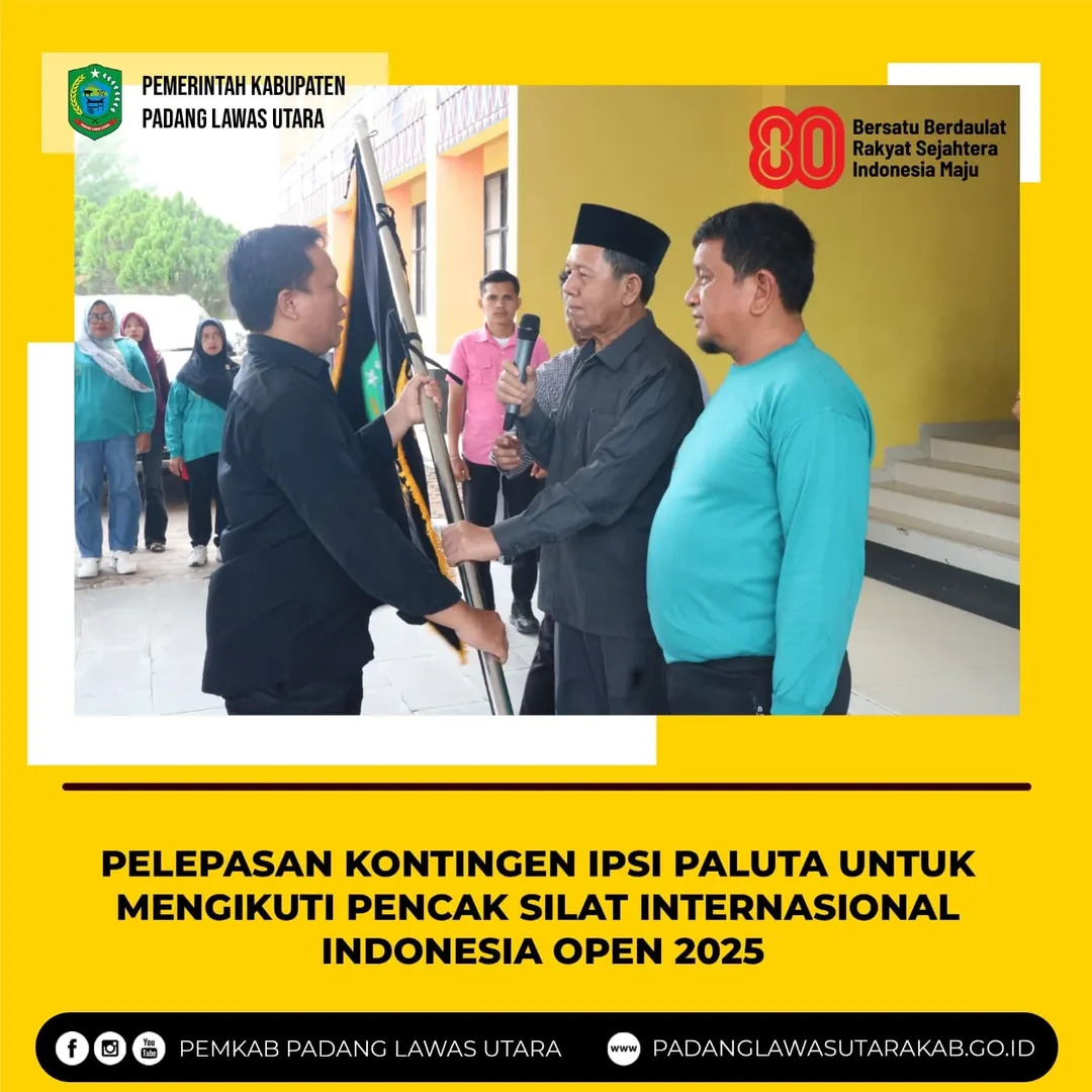 Pelepasan Kontingen Atlet Pencak Silat Padang Lawas Utara 