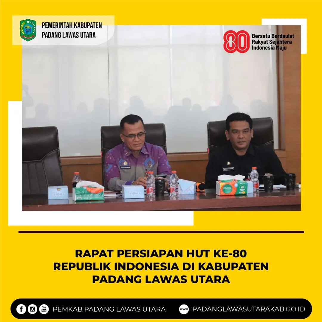 Rapat Persiapan HUT RI ke 80 Tahun 2025