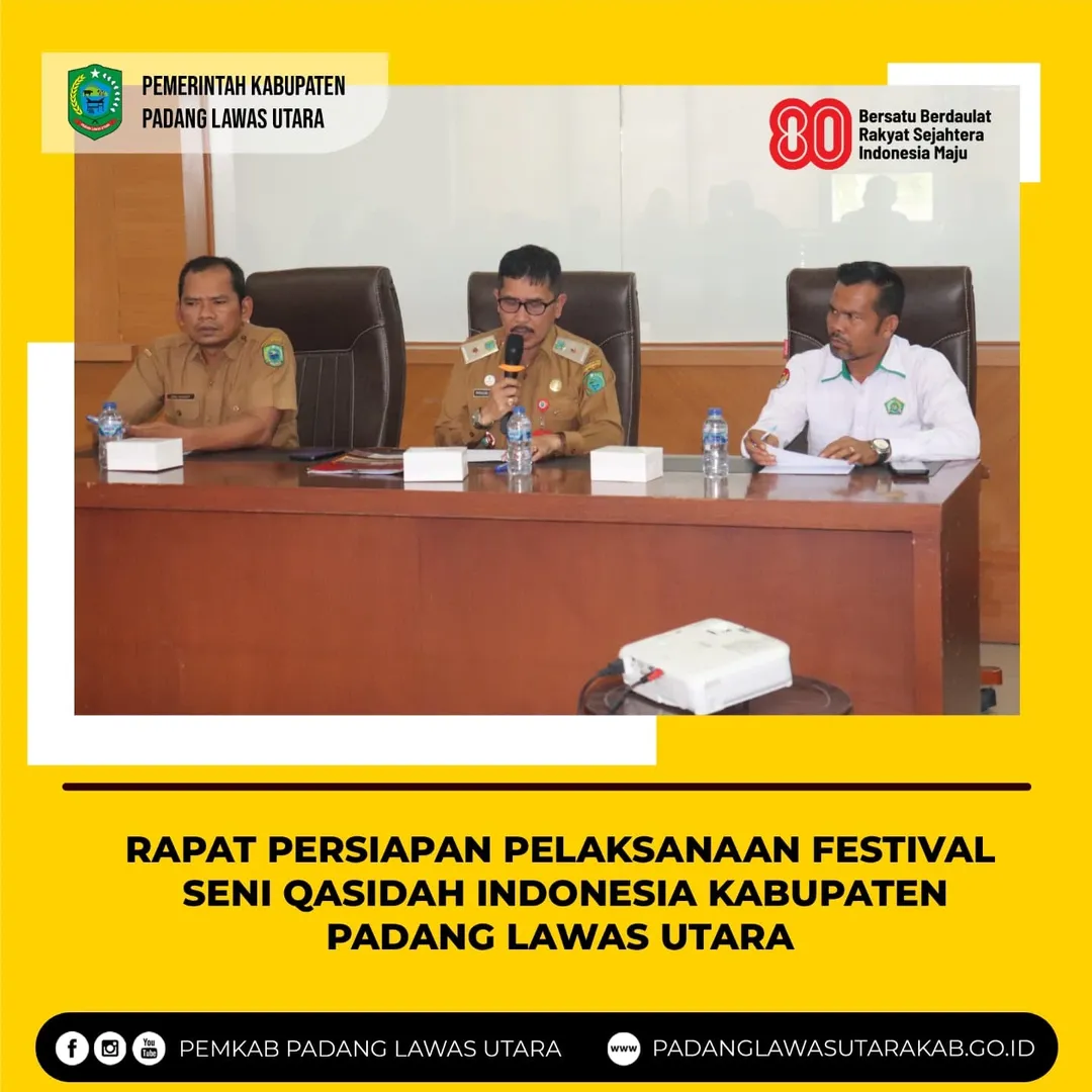 Rapat Final Persiapan Pelaksanaan Festival Seni Qasidah Tingkat Kabupaten Tahun 2025
