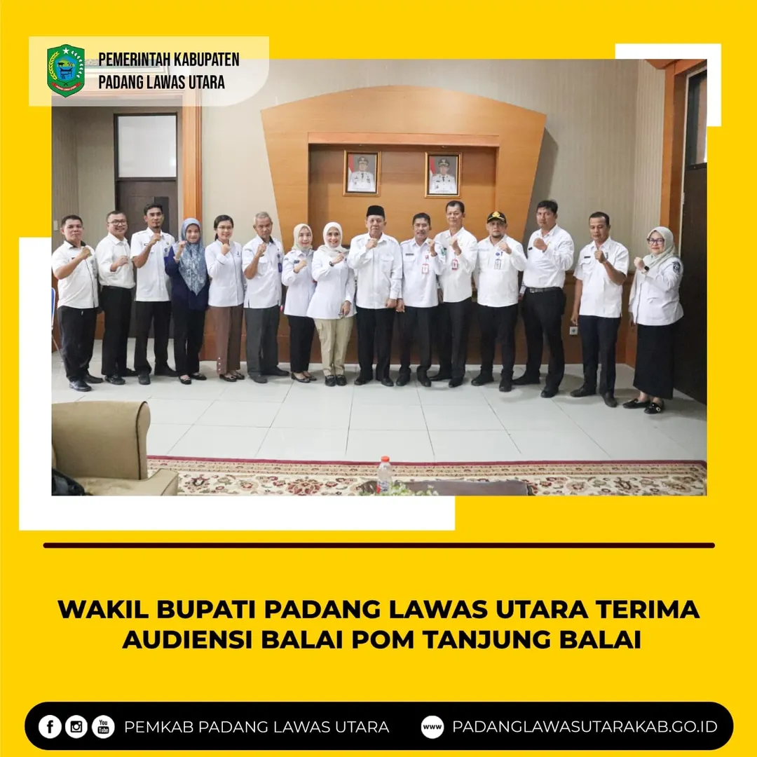 Kunjungan Audiensi Kepala Balai Pengawas Obat dan Makanan (BPOM) Tanjung Balai