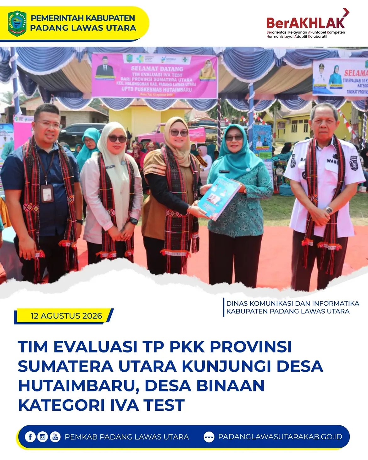 Evaluasi Desa Binaan PKK Provinsi Sumatera Utara Kategori IVA Test di Puskesmas Hutaimbaru