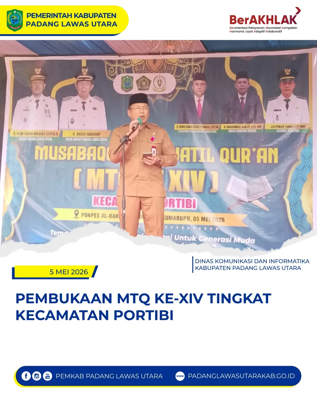 Musabaqah Tilawatil Qur'an (MTQ) Ke-VI tingkat Kecamatan Portibi