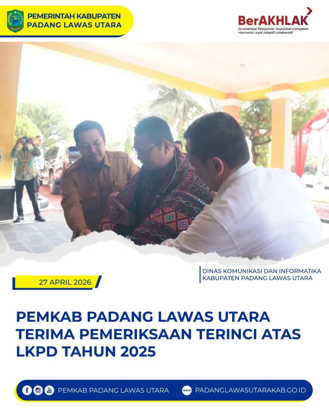 Pemkab Padang Lawas Utara Terima Pemeriksaan Terperinci Atas LKPD Tahun 2025