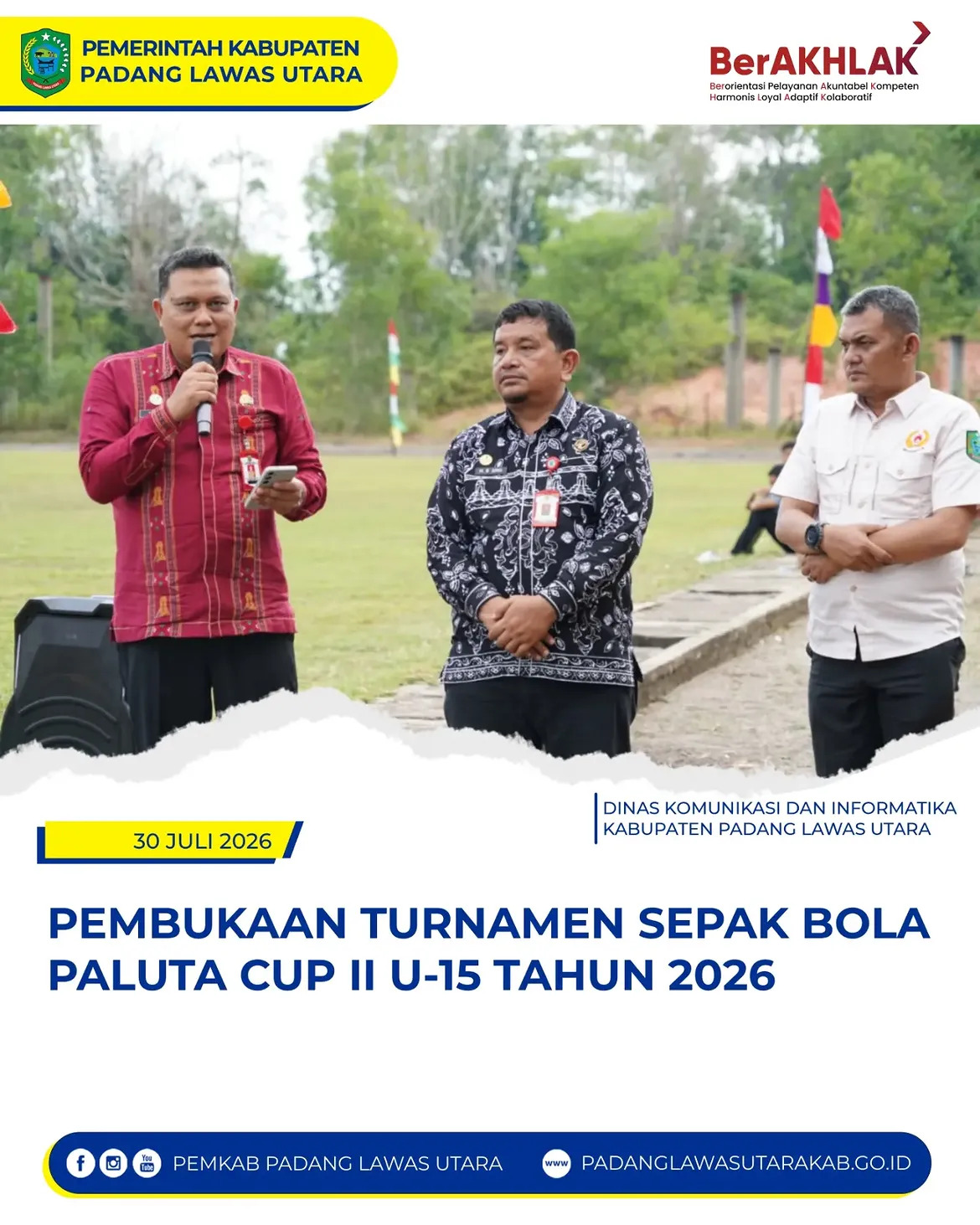 Pembukaan Turnamen Paluta Cup II U-15 Tahun 2026